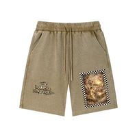 Mineral Wash Waffle Knit Shorts