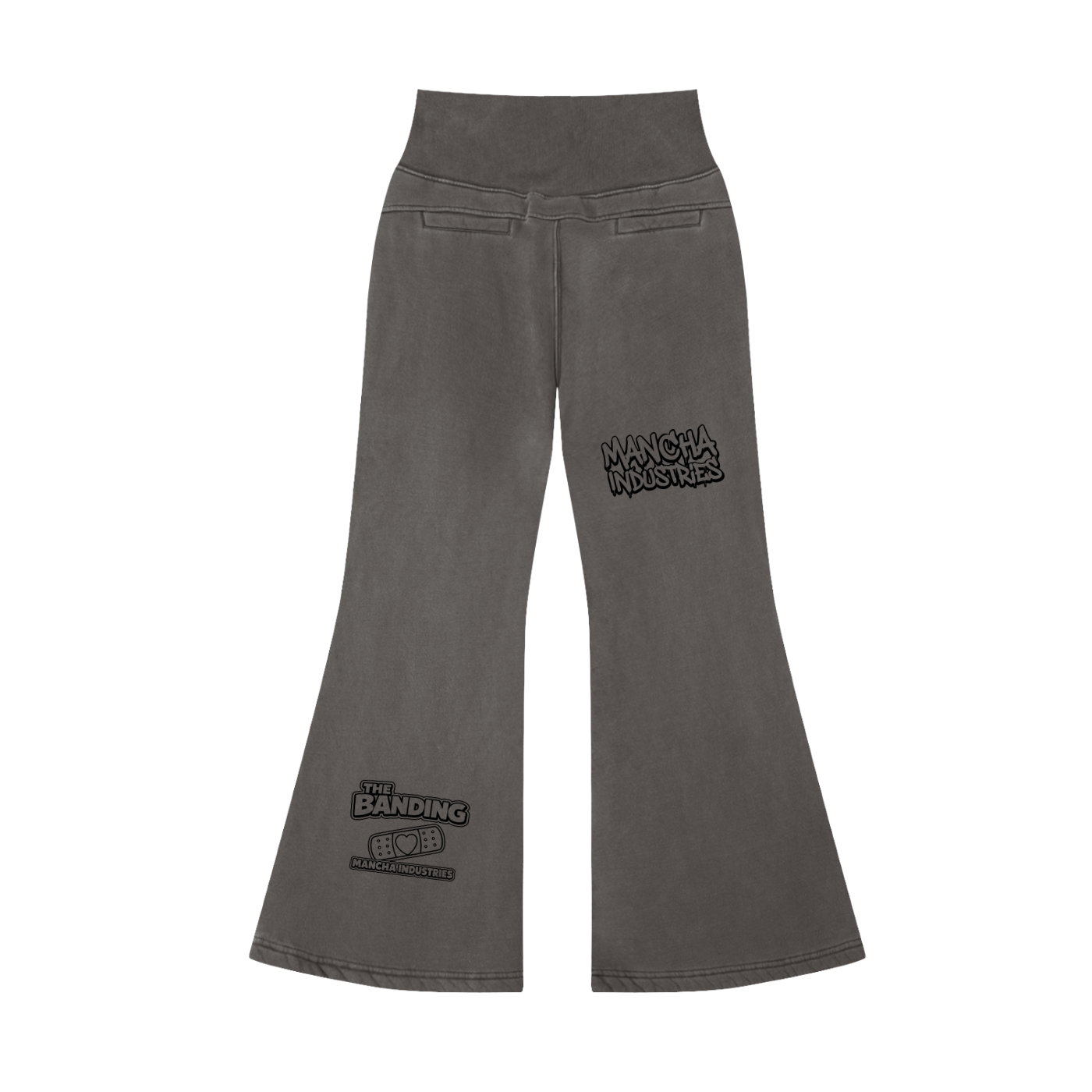 Vintage Washed Flared Fleece Pants