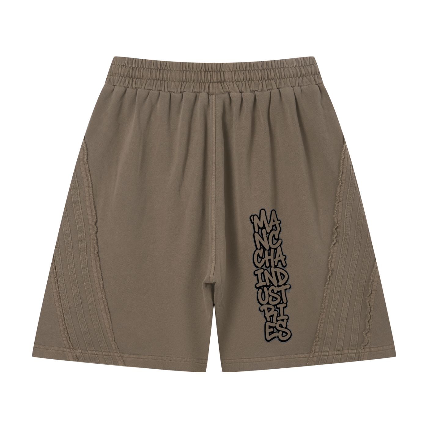 Unisex Vintage Wash Raw Edge Shorts