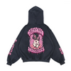 Xi-le bunny Heavyweight Reverse Pocket Design Distressed Hoodie (440GSM)