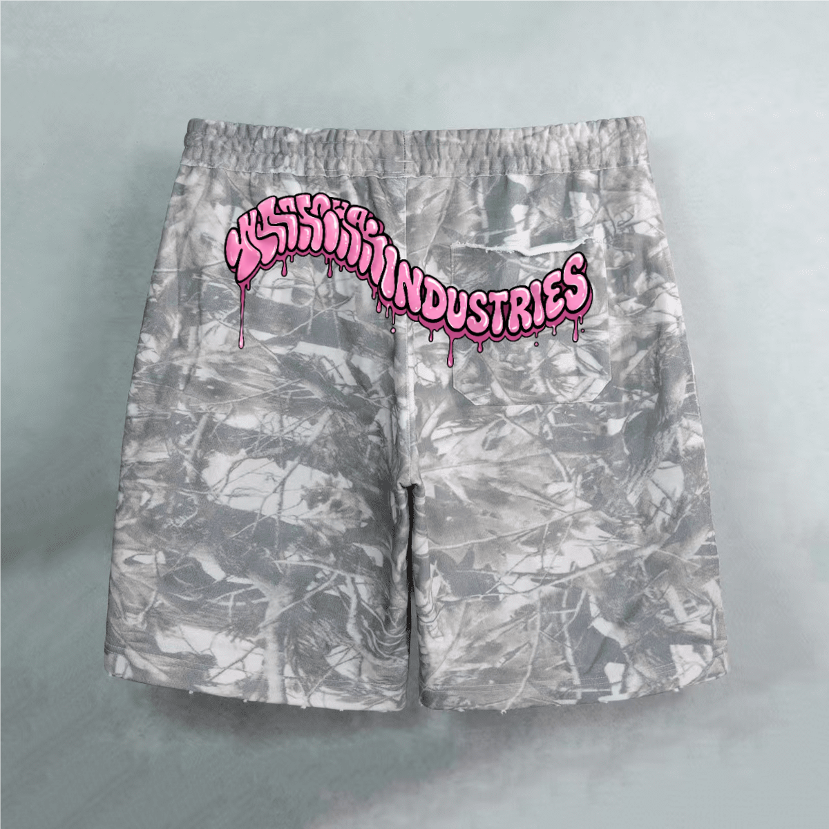 Unisex Heavyweight 100% Cotton French Terry Camo Shorts (400GSM)