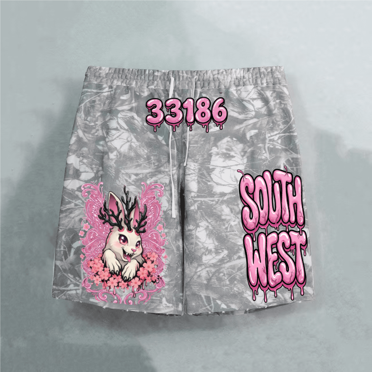 Unisex Heavyweight 100% Cotton French Terry Camo Shorts (400GSM)