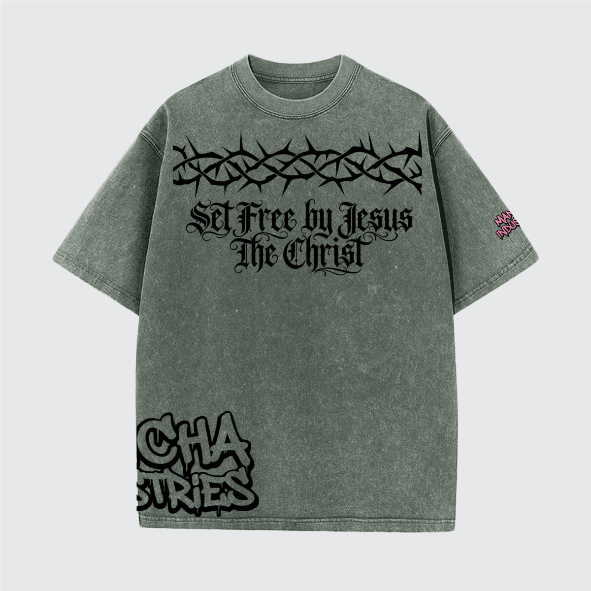 Unisex Vintage Snow Wash Cotton T-Shirt (230GSM)