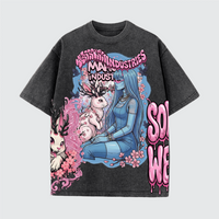 Unisex Vintage Snow Wash Cotton T-Shirt (230GSM)