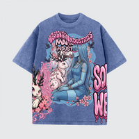 Unisex Vintage Snow Wash Cotton T-Shirt (230GSM)