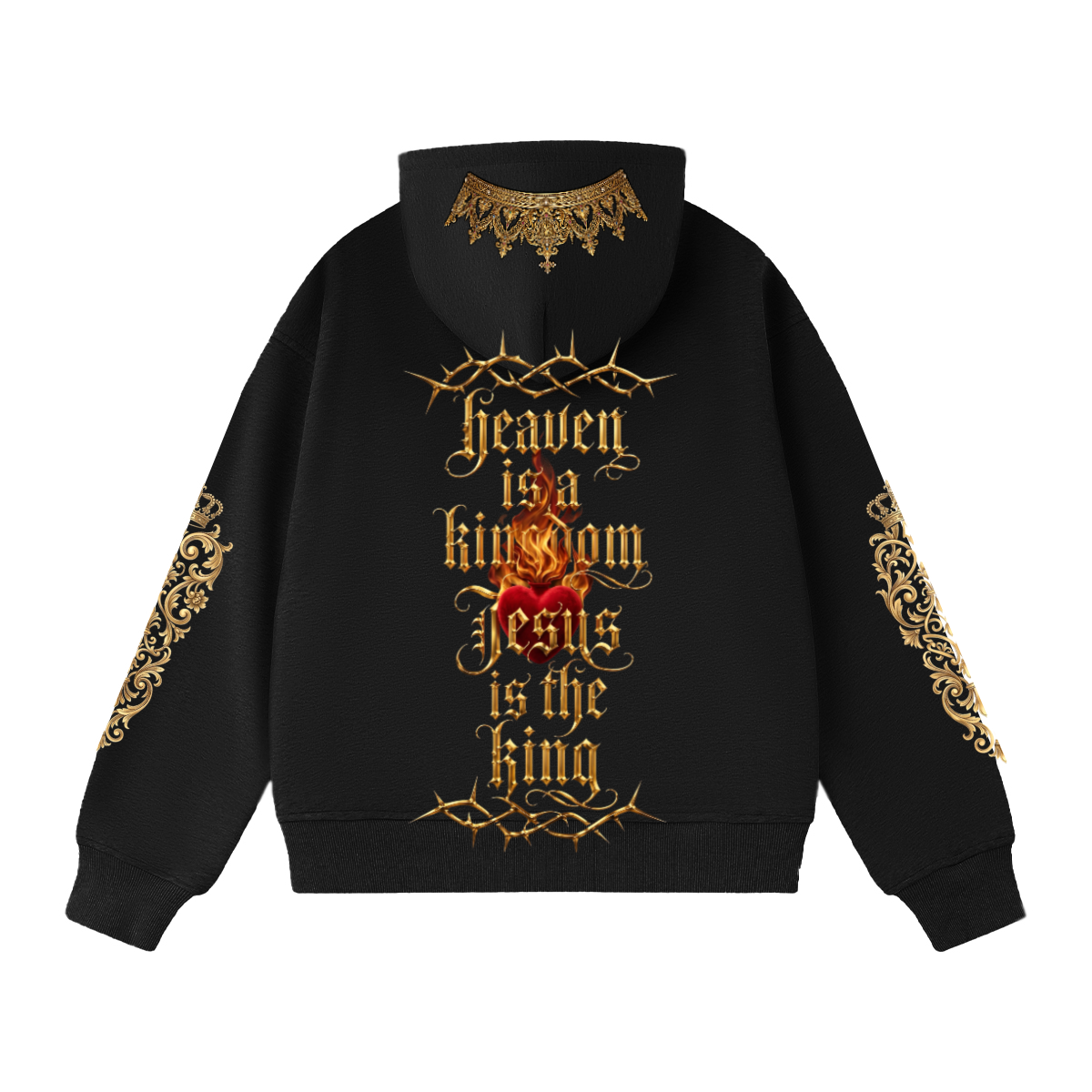 Mancha from the kingdom 400GSM Unisex Heavyweight Cropped Hoodie