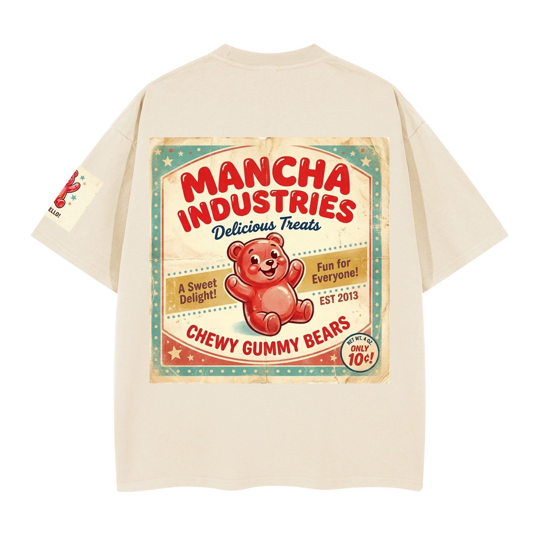 Gummy bear sweet south Miami Unisex Heavyweight Boxy T-Shirt (280GSM)