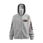 Xi-lo ninja white bunny Heavyweight Windproof Sports Zip-Up Hoodie with Built-In Face Mask（340GSM）