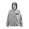 Xi-lo ninja white bunny Heavyweight Windproof Sports Zip-Up Hoodie with Built-In Face Mask（340GSM）