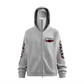 Xi-lo ninja white bunny Heavyweight Windproof Sports Zip-Up Hoodie with Built-In Face Mask（340GSM）