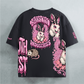 Pink bunny Heavyweight Oversized Snow-Wash T-Shirt (300GSM)