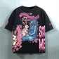 Pink bunny Heavyweight Oversized Snow-Wash T-Shirt (300GSM)