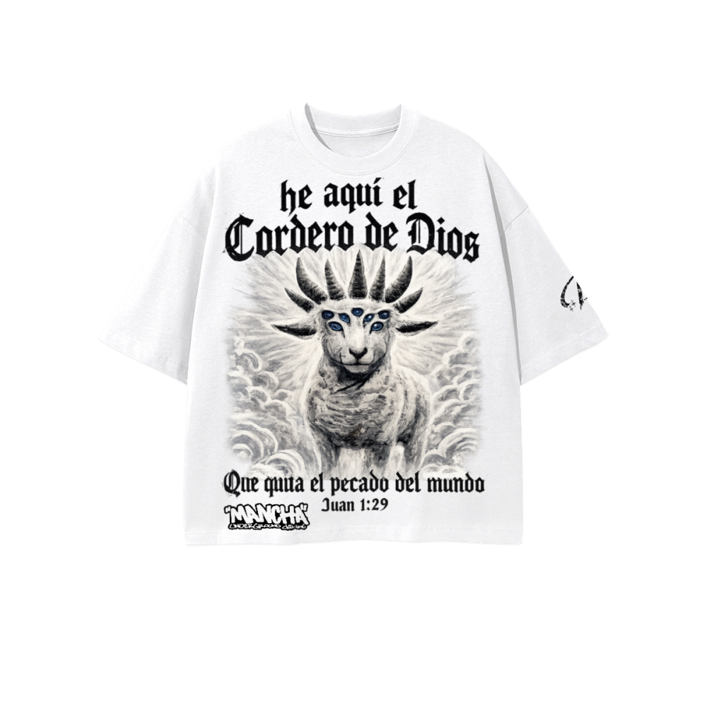 Cordero Unisex Heavyweight 100% Combed Cotton Cropped Oversized T-Shirt (250GSM)