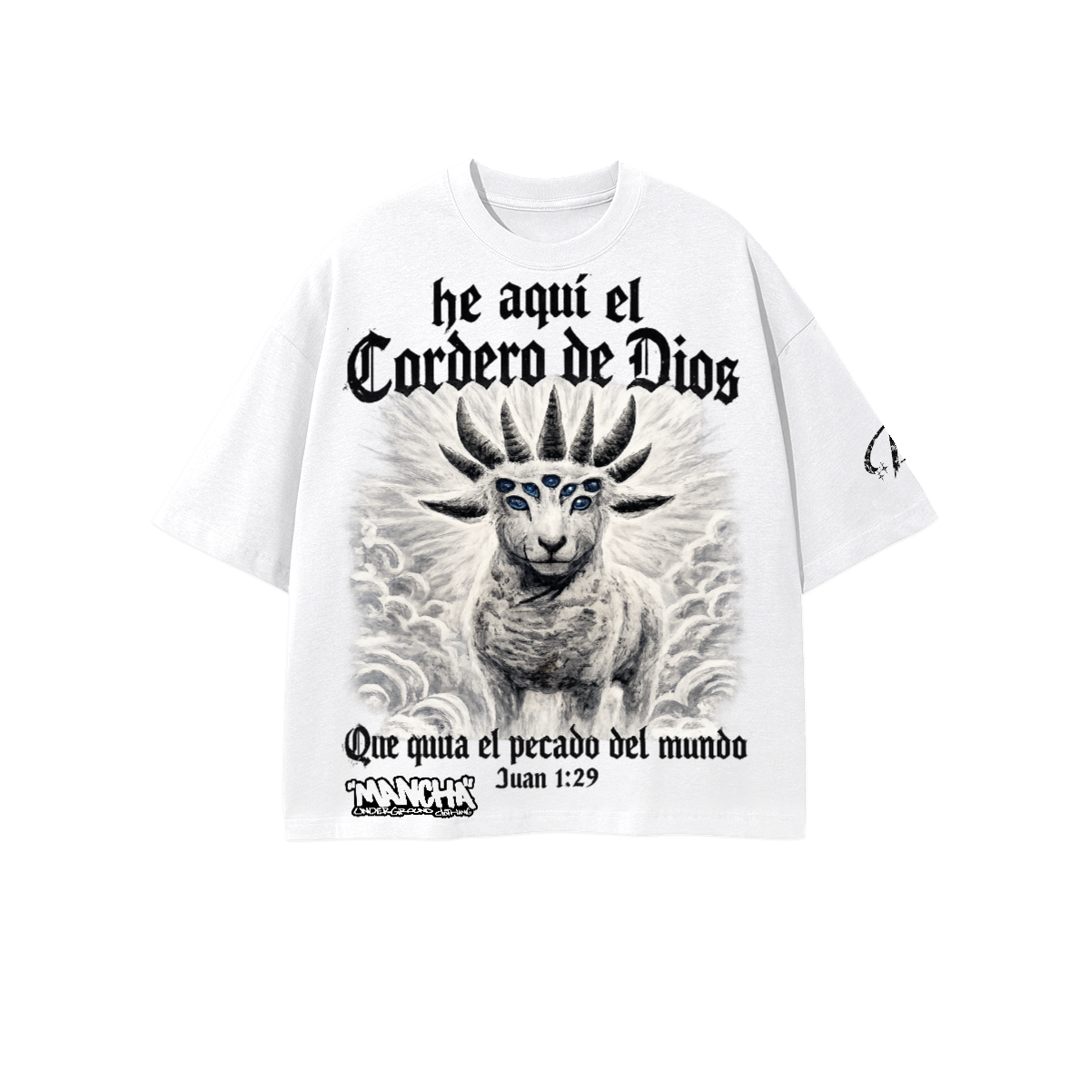 Cordero Unisex Heavyweight 100% Combed Cotton Cropped Oversized T-Shirt (250GSM)