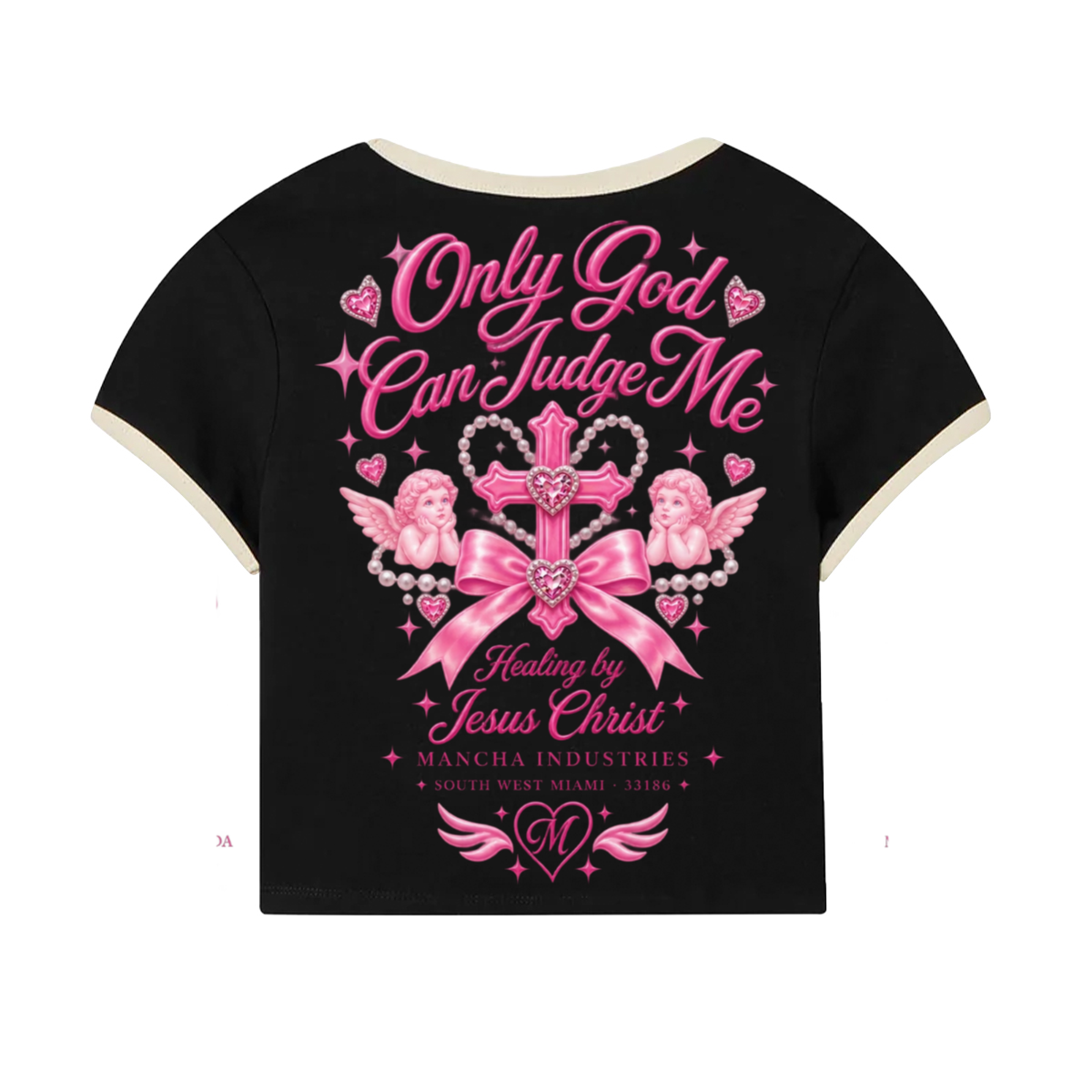 Core Baby Tee Color Ribbing(200GSM)