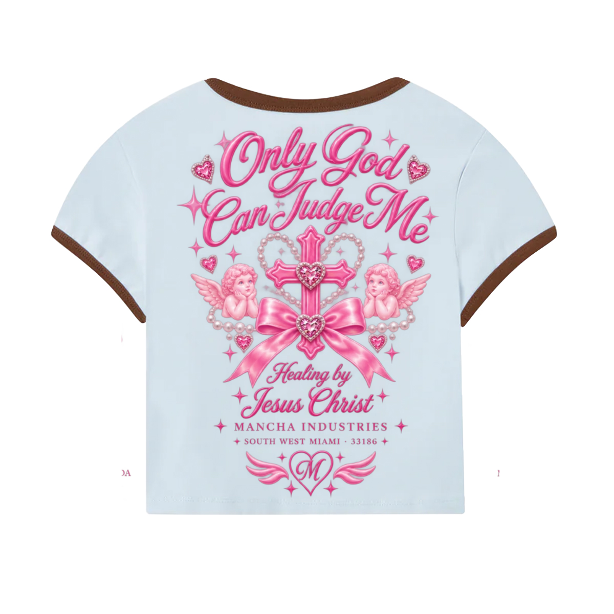 Core Baby Tee Color Ribbing(200GSM)