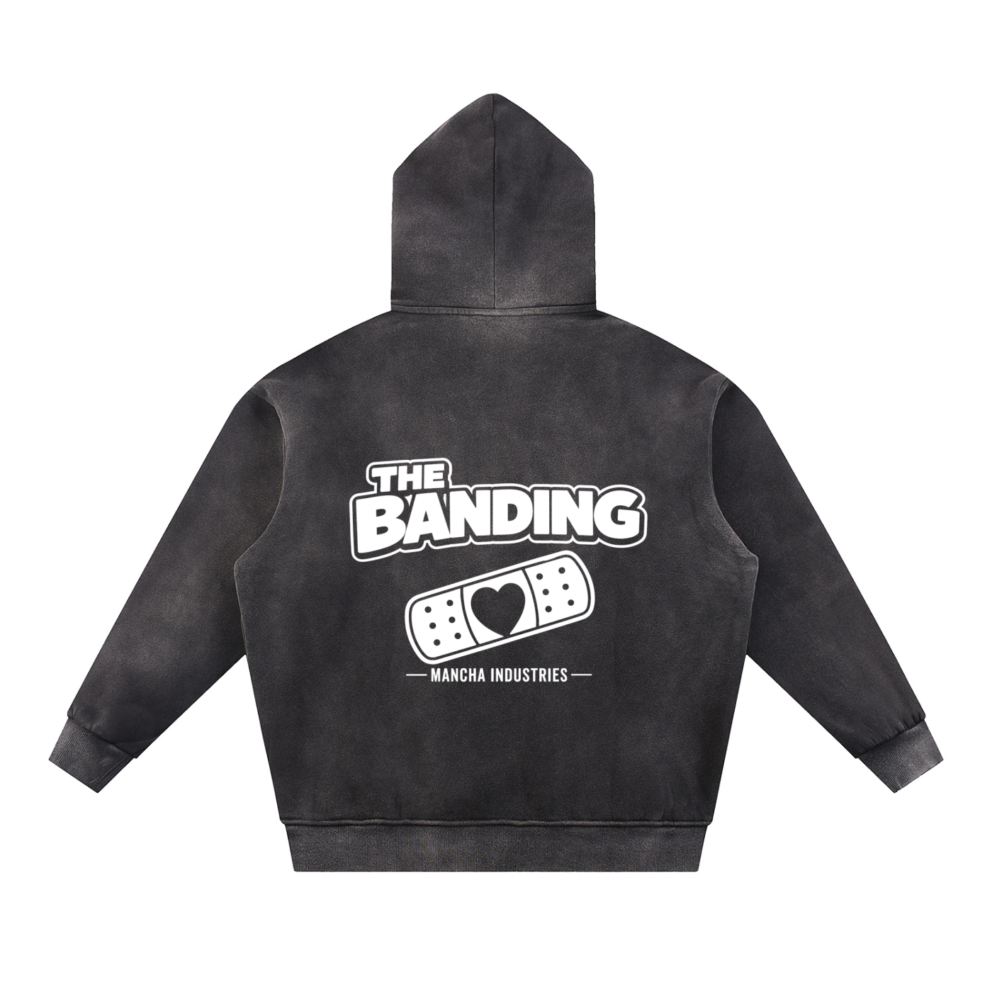 Sun Fade Contrast Tape Fleece Hoodie