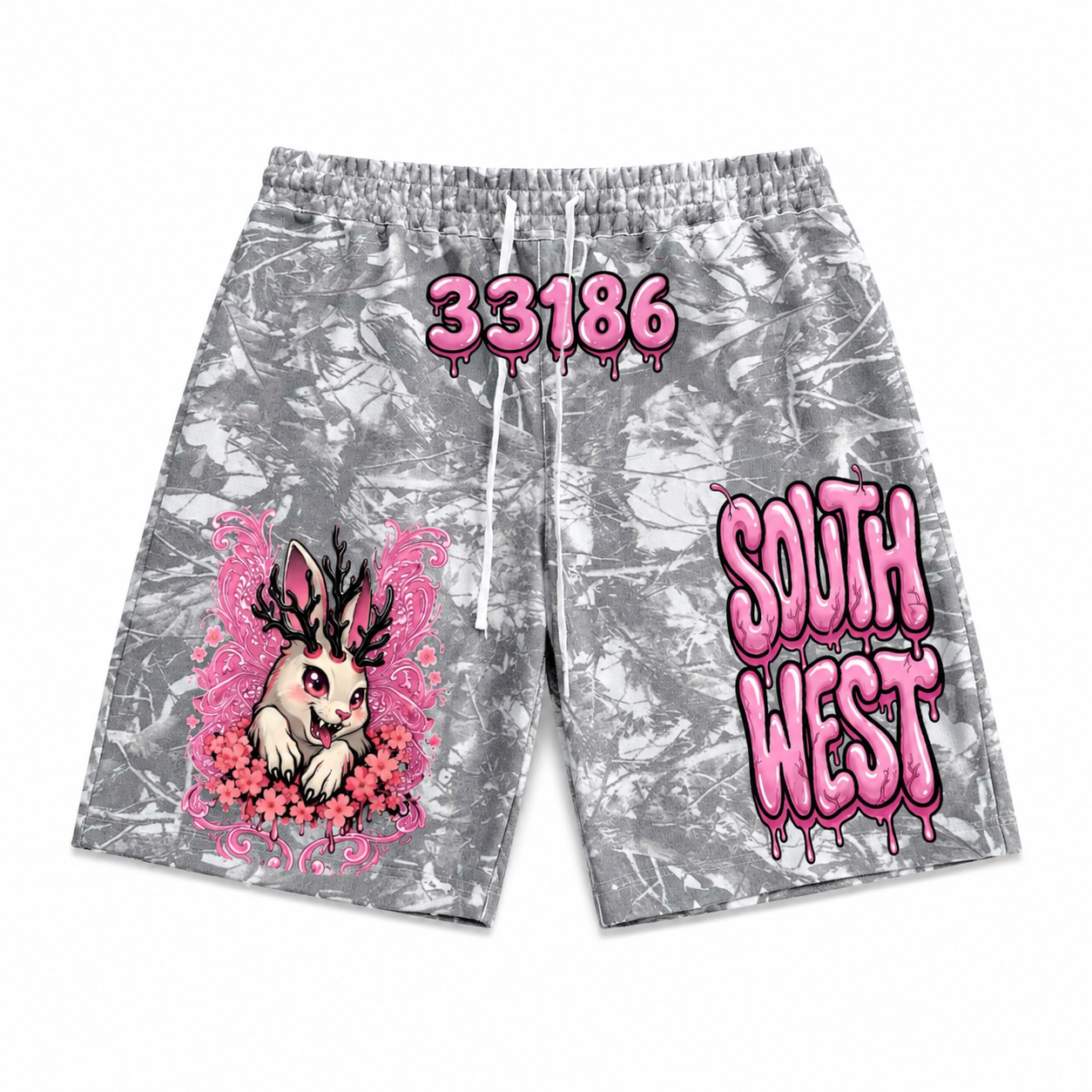 Unisex Heavyweight 100% Cotton French Terry Camo Shorts (400GSM)