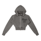 Vintage Washed Cropped Fleece Hoodie
