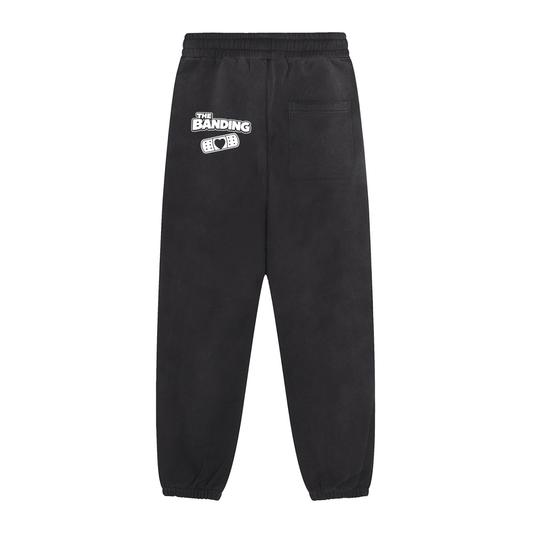 Sun Fade Contrast Tape Fleece Jogged Sweatpants