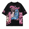Pink bunny Heavyweight Oversized Snow-Wash T-Shirt (300GSM)