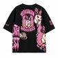 Pink bunny Heavyweight Oversized Snow-Wash T-Shirt (300GSM)