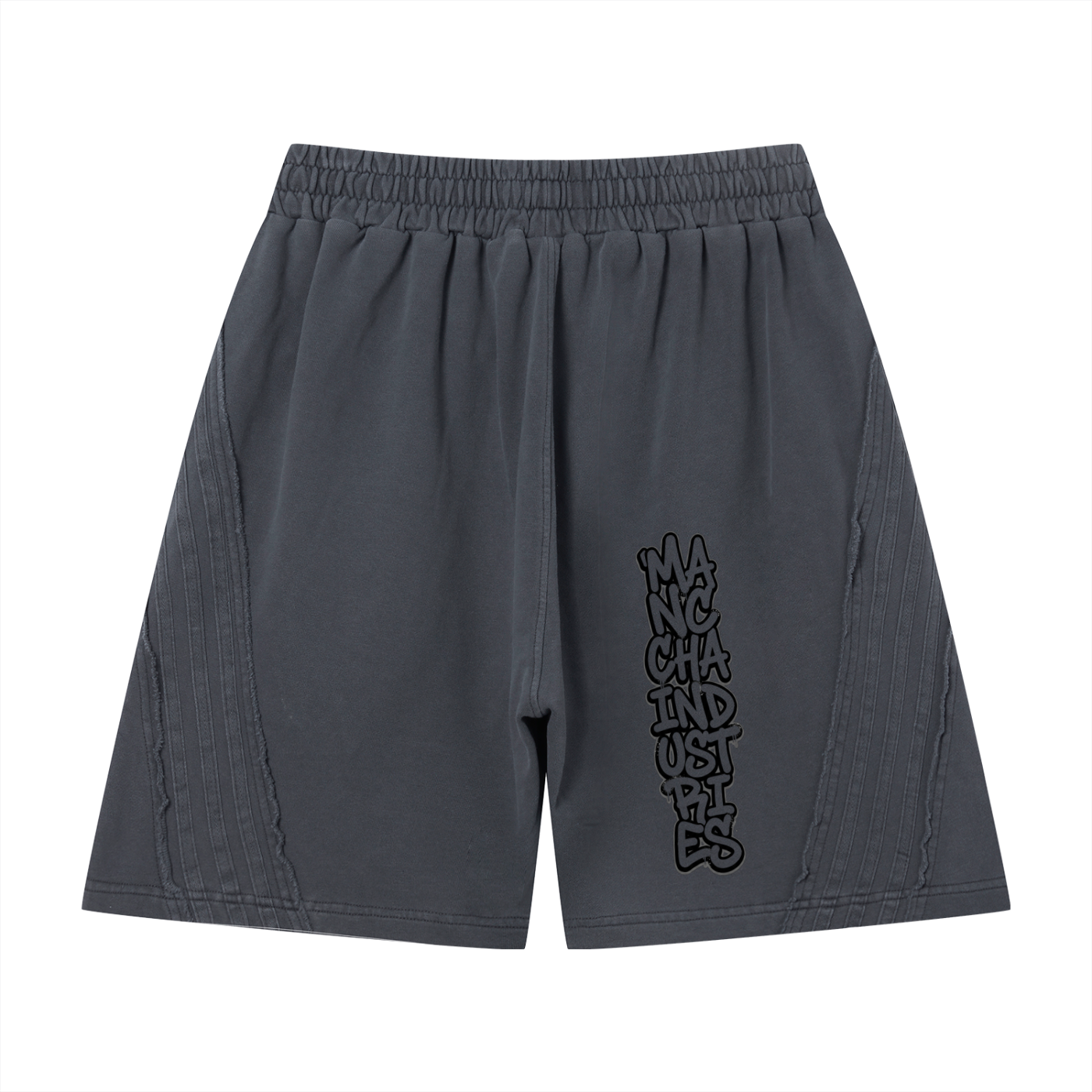 Unisex Vintage Wash Raw Edge Shorts