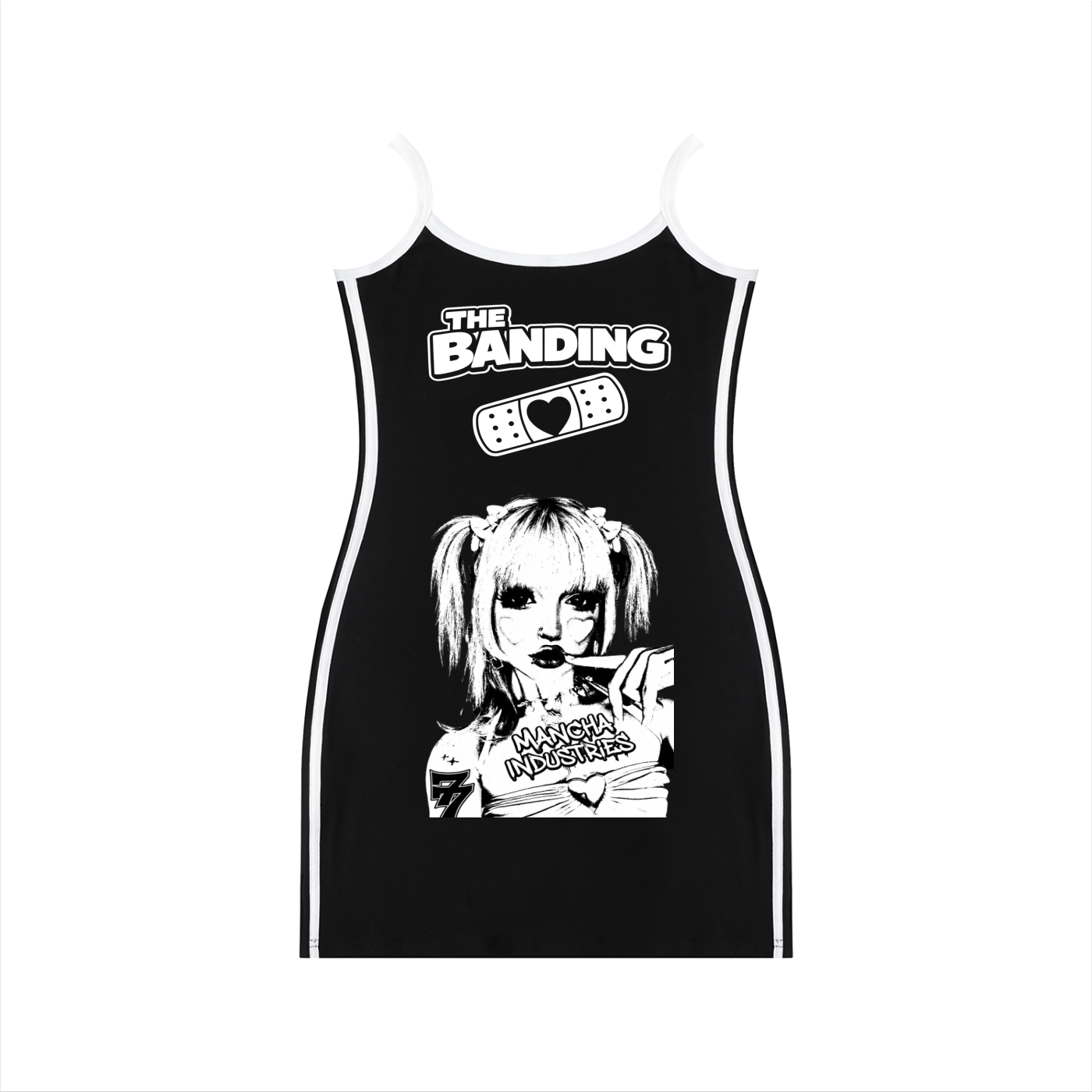 The banding Women's Color Block Mini Dress