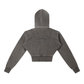 Vintage Washed Cropped Fleece Hoodie