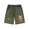 Mineral Wash Waffle Knit Shorts