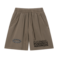 Unisex Vintage Wash Raw Edge Shorts