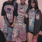 Unisex Heavyweight Washed Distressed Dystopian Streetwear Zip-Up Hoodie(420GSM)
