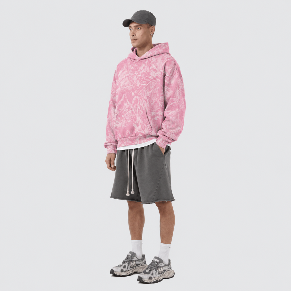 Unisex Heavyweight Camo Fleece Hoodie（360GSM）