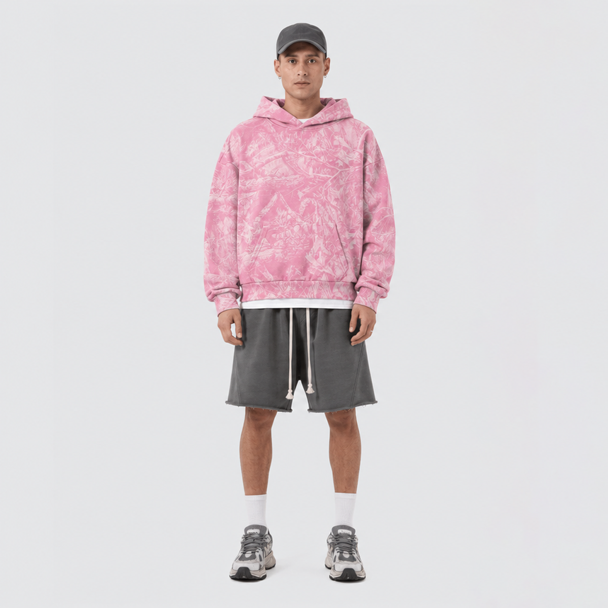 Unisex Heavyweight Camo Fleece Hoodie（360GSM）